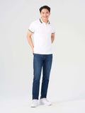 กางเกงยีนส์ผู้ชาย YODY ทรงตรงผ้าคอตตอนยืดหยุ่นใส่สบายแฟชั่น QJM7007 - YODY Thailand